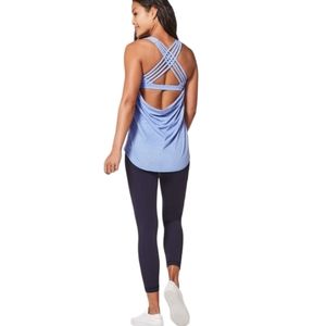 Lululemon Wild Tank Heathered Hydrangea Blue